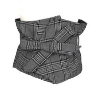 Vintage Donna Fiocco Cravatta Cintura Corsetto Vita Larga Fascia Quadri A Decor