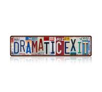 Vintage Dramatic Exit Wall Decor Street Signs Home Bar Coffee Metal Tin Signs 40,6 x 10,2 cm