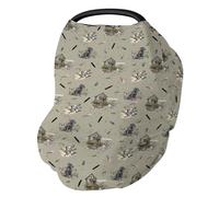 Vintage Duck Hunting Hunter Coprisedile per auto per neonati Retro Anatre reali Cani Fattoria Elastico 5 in 1 Copertura Regolabile Neonato Copertura Seggiolino Auto Baldacchino Uccello Selvatico