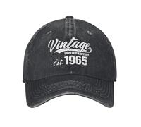 Vintage e Classico EST 1965 Vintage 60 ° Compleanno Edizione Limitata retrò Regalo Sun Baseball cap Uomini alla Moda Trucker Cappello Tennis Skate Baseball Caps Durevole e Confortevole