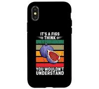 Vintage È un frutto di fichi che pensi che non capiresti Custodia per iPhone X/XS