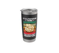 Vintage È un Papadum Penso che non capiresti Bicchiere termico in acciaio inox doppia parete