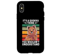 Vintage È un Quokka Penso che non capiresti Custodia per iPhone X/XS