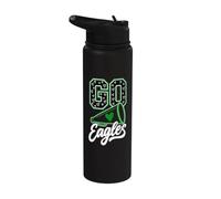 Vintage Eagle High School Go Eagles Pride Back to School Art Stainless Steel Insulated Water Bottle