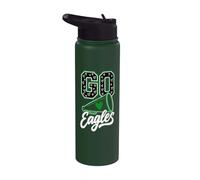 Vintage Eagle High School Go Eagles Pride Back to School Art Stainless Steel Insulated Water Bottle