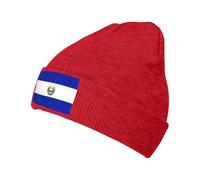 Vintage El Salvador Bandiera Berretto Cappello in Lana Lavorato A Maglia Berretti Larghi Slouchy per Adulti Donna Uomo Cappelli Invernali Uomo Beanies Elevata Elasticità