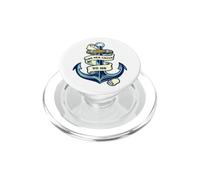 vintage Emblema vela Ancora Barca Capitano Marinaio Regalo PopSockets PopGrip per MagSafe