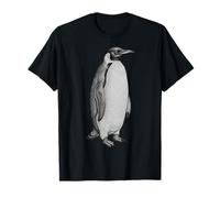 Vintage Engraving Penguin Wildlife Drawing Maglietta