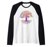 Vintage Environmental Nature Lover Tree Hugger Maglia con Maniche Raglan