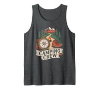 Vintage Escursionismo Camping Crew Direttore Team Boss Avventura Canotta