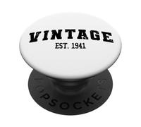 Vintage Est. 1941, 85° Compleanno Uomini Donne, 85 anni PopSockets PopGrip Adesivo