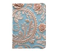 Vintage Europeo Rosa Dorata Porta passaporto in Pelle per Viaggi Portafoglio Combo Passaporto Caso di Viaggio Documenti Portafoglio per gli uomini Impermeabile, Rosa d'oro europea vintage, 1 size