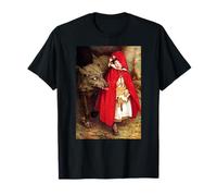 Vintage Fairytales Bad Wolf e Cappuccetto Rosso Maglietta