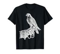 Vintage Falconry Bird of Prey Handler Art Maglietta