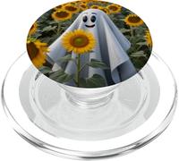 Vintage Fantasma Girasole Modello Carino Halloween Giardino Fl PopSockets PopGrip per MagSafe
