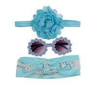 Vintage Fasce Floreali E Occhiali Da Sole Annodato Headwrap Per Bambini Ragazze Ragazzi Cornice Rotonda Occhiali Da Sole Foto Puntelli