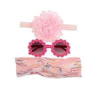Vintage Fasce Floreali E Occhiali Da Sole Annodato Headwrap Per Bambini Ragazze Ragazzi Cornice Rotonda Occhiali Da Sole Foto Puntelli
