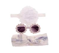 Vintage Fasce Floreali E Occhiali Da Sole Annodato Headwrap Per Bambini Ragazze Ragazzi Cornice Rotonda Occhiali Da Sole Foto Puntelli