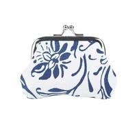 Vintage Fashion Hasp Donne Ragazza Fiore Pochette Porta Carte Portamonete Piccolo Portafoglio, bianco, 2PCS