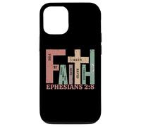 Vintage FEDE Efesini 2:8 Saved by Grace Graphic Gift Custodia per iPhone 12/12 Pro