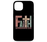 Vintage FEDE Efesini 2:8 Saved by Grace Graphic Gift Custodia per iPhone 13