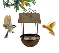 Vintage Feeders s Outdoors -41 x 12 cm Retro Distressed Garden Decor | Bird Bath Food Feeder Casa per Colibrì Selvaggio Fringuello Patio Portico Cortile Ponte Alberi Casa Balcone