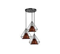 Vintage Ferro Battuto Diamante Lampadario Elegante Lampada a Sospensione per Ristorante & Bar Indoor Plafoniera Apparecchio Elegante Illuminazione a Sospensione Moderno Home Decor