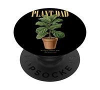 Vintage Fiddle-Leaf Fig Pianta Papà Natura Flora Giardiniere PopSockets PopGrip Adesivo