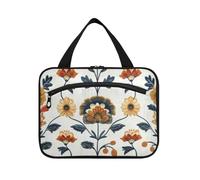 Vintage Fiori Retro Hanging Viaggio Toiletry Bag Hanging con gancio, Designer Essenziale Borsa da Barba per gli Uomini per la mamma Viaggio envase para Perfume de L