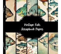 Vintage Fish Scrapbook Paper, Fishing Junk Journal Paper, Aquatic Decorative Paper, DIY Projects, Origami, Collage Sheets, Decoupage Paper, 10 Designs, Double Sided