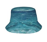 Vintage Fisherman's Hat The Deep Blue Sea Cappellino da Pescatore Ripiegabile Bucket Hat per Spiaggia attività all’Esterno Campeggio