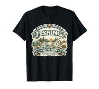 Vintage Fishing with Mom Weekend Forecast Men Women Maglietta
