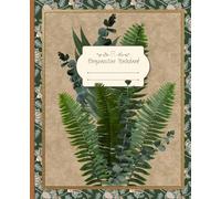 Vintage Floral Composition Notebook: Fern Edition | Wide Ruled Pages | Deep Green Botanical Cover | 110 Pages