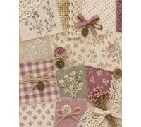 Vintage Floral Patchwork Notebook: Cozy Fabric Writing Journal for Sewing, Quilting, Crafts and Everyday Ideas | 110 Pagas | 7.5x9.25