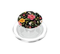 Vintage floreale, rosa, giallo, bianco, botanico, illustrazione PopSockets PopGrip per MagSafe