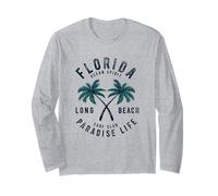 Vintage Florida Long Beach Surf Club Surf Vacanza Maglia a Manica