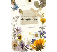Vintage flower notebook: Once upon a time, classic cream colors, on 6x9 inch, 120 page: Page of each Notebook 120 page, white colored lined paper ... for handwriting and carrying in your bag.