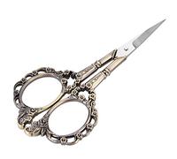 Vintage Flower Pattern Embroidery Scissors Tailor Scissors Stainless Steel Sewing Scissors For Embroidery Cross Stitch Needlework(Green Bronze)