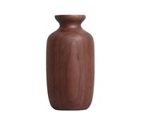 Vintage Flower Vase - Wooden Rustic Centerpiece, Boho Decorative Vessel, Farmhouse Table Accent, Elegant Floral Display | Timeless Country Charm, Vases For Centerpieces For Home Bedroom Kitchen Office
