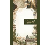 Vintage Forest Ranger Journal Pages - 6x9 Decorative Paper - 100 Woodland Hiking Sheets with Pine Trees, Trail Markers, Wildlife Footprints, Maps, and Nature Ephemera Collage