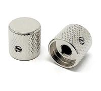 VINTAGE FORGE - Manopole cilindriche per chitarra Fender Telecaster & Precision P-Bass (set da 2) Nickel