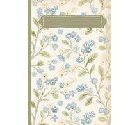 Vintage Forget-Me-Not Notebook - Dense Small Floral Pattern, 119 Lined Pages with “This Notebook Belongs To”: Cozy Blue and Cream Flower Journal, Soft ... 6x9, Ideal Gift for Writers and Nature Lovers