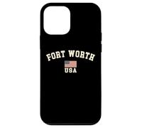 Vintage Fort Worth USA bandiera americana Texas souvenir retrò Custodia per iPhone 12 mini
