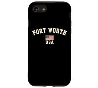 Vintage Fort Worth USA bandiera americana Texas souvenir retrò Custodia per iPhone SE (2020) / 7 / 8
