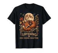Vintage Fox Ascolto Un Altro capitolo Autunno Reading Club Maglietta