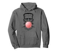 Vintage Frankenstein Mostro Che soffia Un Bubble Gum Halloween Felpa con Cappuccio