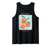 Vintage Fruit Orange Flower Botanical Cottagecore Fruit Canotta