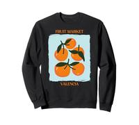 Vintage Fruit Orange Flower Botanical Cottagecore Fruit Felpa