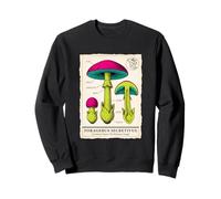 Vintage Funghi Field Guide Micologia Forager Felpa