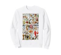 Vintage Funghi Illustrazione Grafico Morel Hunter Shroom Felpa